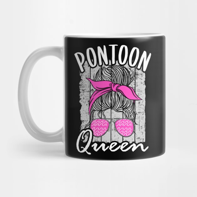 Pontoon Queen Mom Funny Lake Life by Kuehni